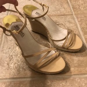 Michael Kors - Nude Wedge Sandals size 8 1/2